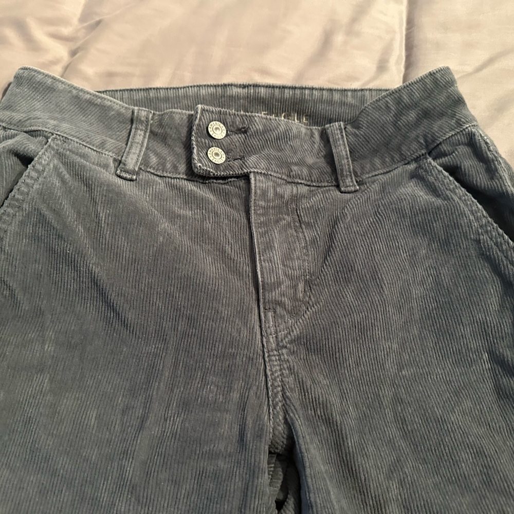 American Eagle Outfitters Gray Corduroy Pants Casual Style